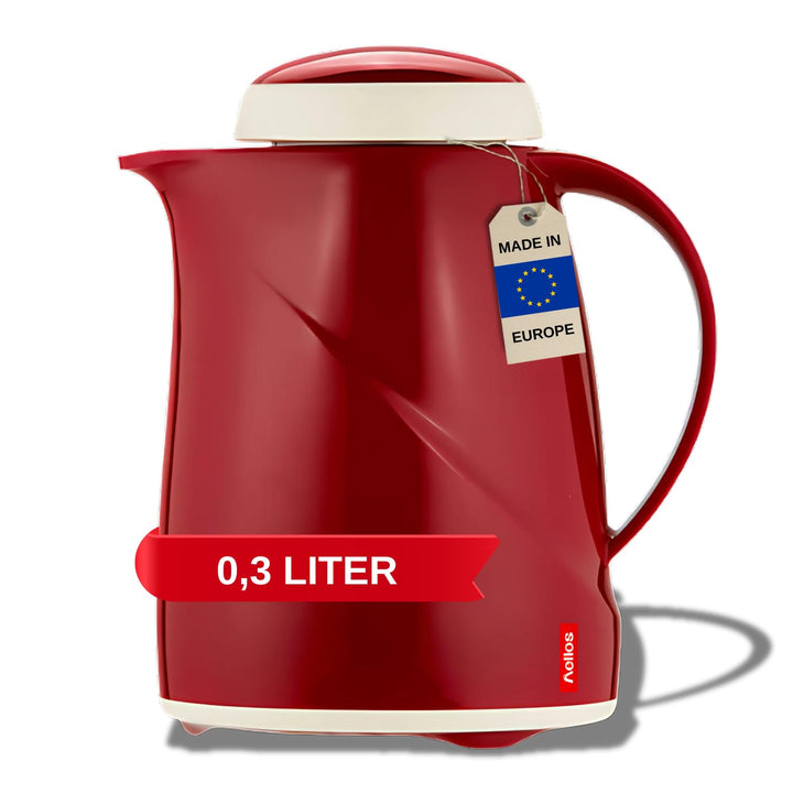 Helios Wave Kunststoff-Isolierkanne, rot, 0,3 Liter Rot 0,3 Liter, Rot 0,3 Liter