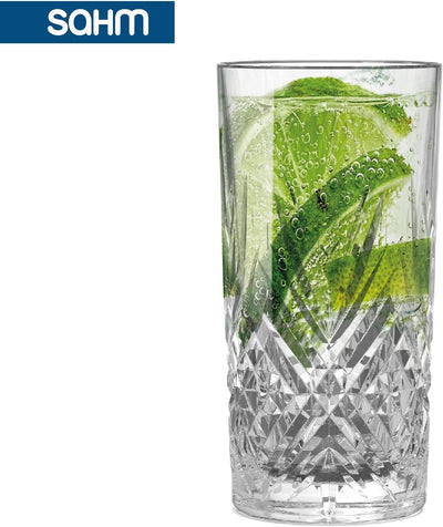 Sahm Gläser Set 6 teilig 365ml - Broadway Trinkgläser Set - Wassergläser Set - Tolle Longdrink Gläse