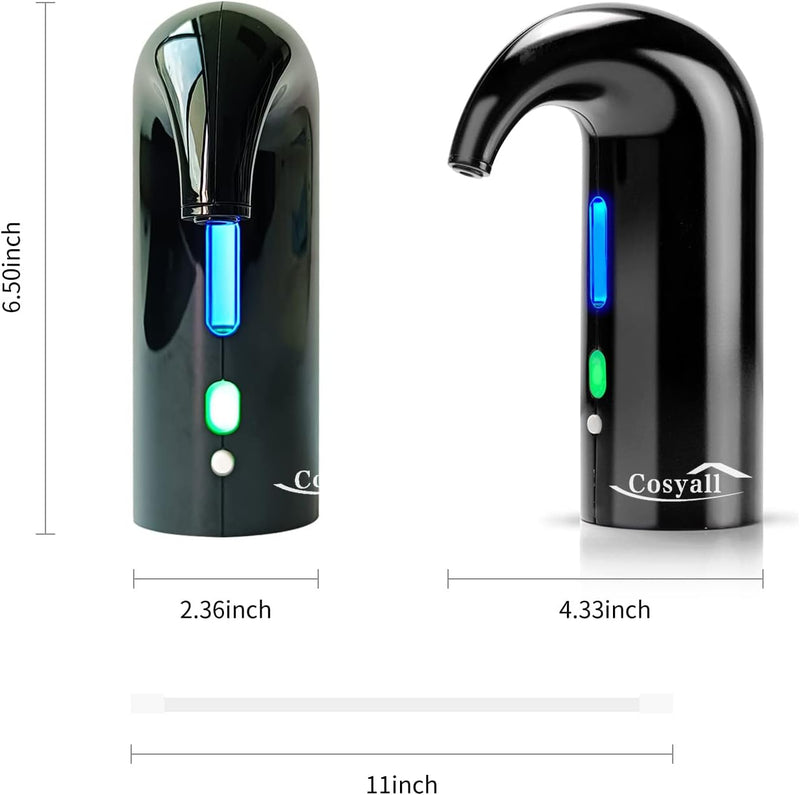 Tragbarer USB wiederaufladbarer elektrischer Weinbelüfter Dekanter, Ein-Knopf automatischer Weinspen