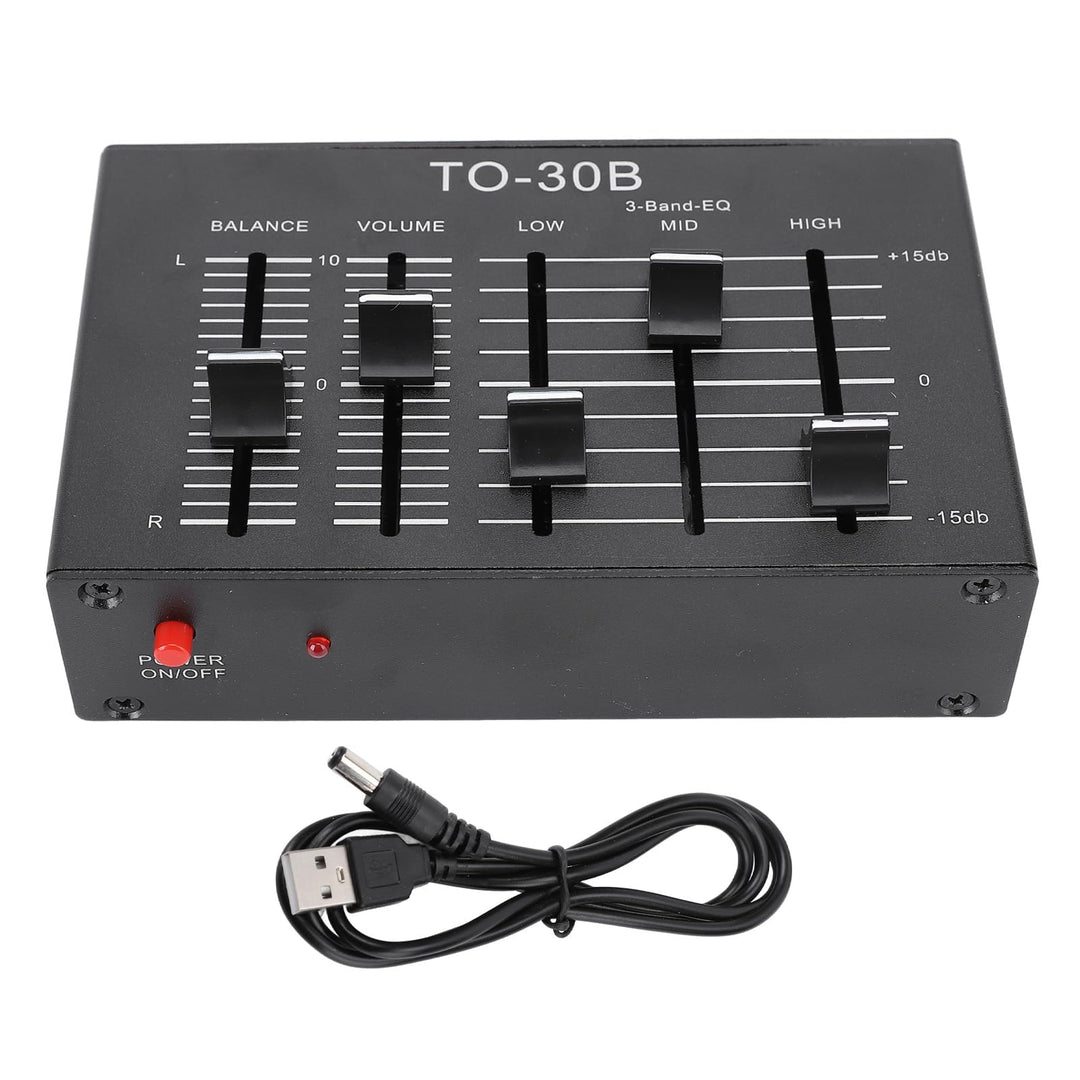 3-Band Equalizer, Stereo Klangverbesserung, Hi-Fi Vorverstärker, Lautstärkeregler für Lautsprecher K