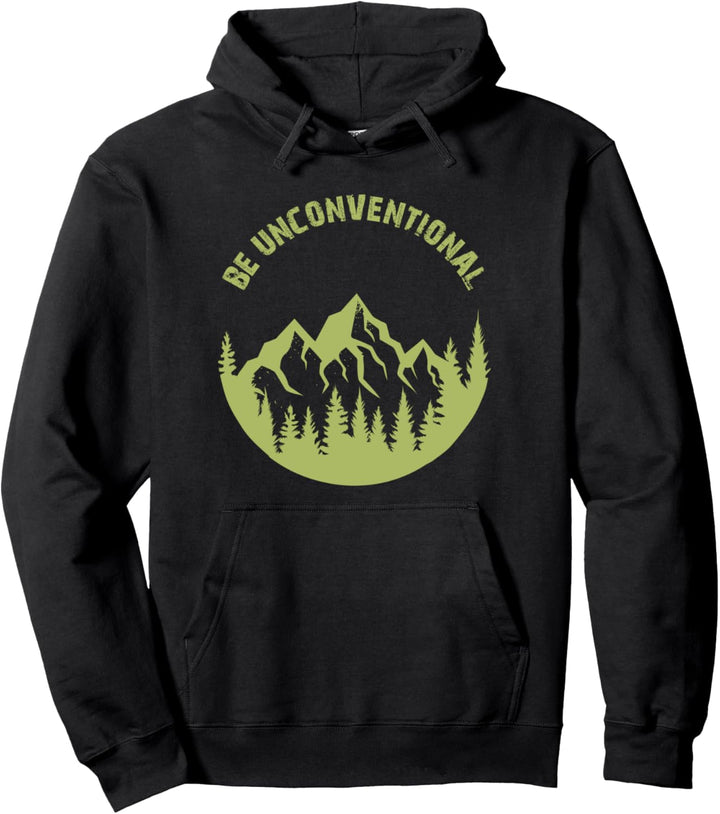 Bergsteiger und Wanderer I Natur Berge Motiv für Kletterer Pullover Hoodie