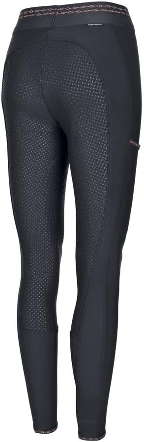 Pikeur Damen Vollbesatz Reithose Juli Grip Athleisure 38 Dark Shadow, 38 Dark Shadow