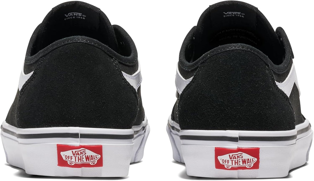 Vans Unisex Filmore Decon Sneaker 40 EU Suede Canvas Black White, 40 EU Suede Canvas Black White