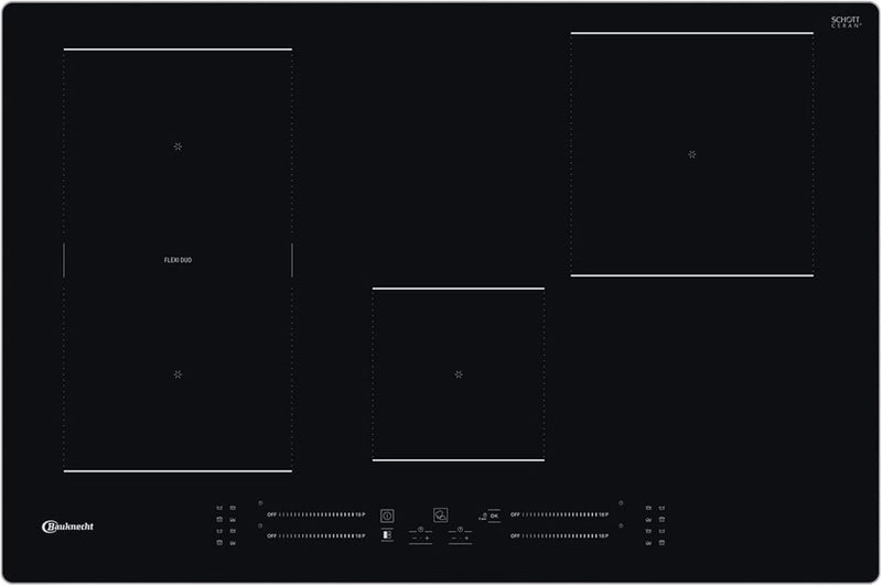 Bauknecht Induktions-Kochfeld BS 2677C AL / 77 cm/Flexi Zone/Booster/Automatik Funktionen/Timer/Schm