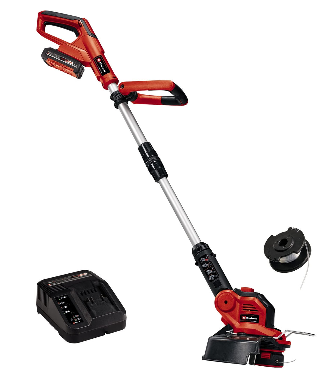 Einhell Akku-Rasentrimmer GE-CT 18/28 Li Kit Power X-Change (18 V, 28 cm Schnittbreite Faden, dreh-
