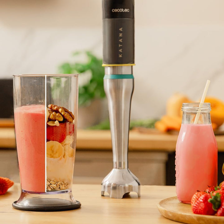 Cecotec Stabmixer Katana TotalDestroy 1500XL DoubleKatana DK. 1500 W, 21 Geschwindigkeiten und Turbo