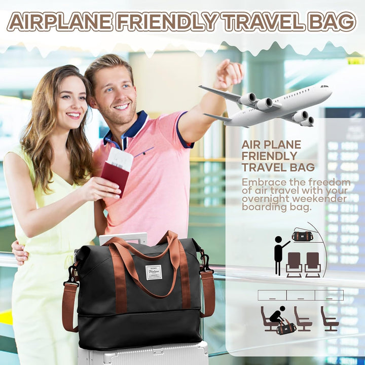Reisetasche Damen Sporttasche 40x20x25 Ryanair Handgepäck Tasche Weekender Bag Schwimmtasche Wasserd