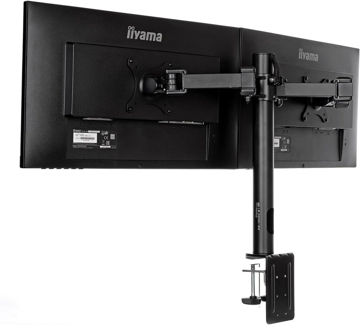 iiyama DS1002C-B1 Dual Screen Desk Mounting Arm - Black