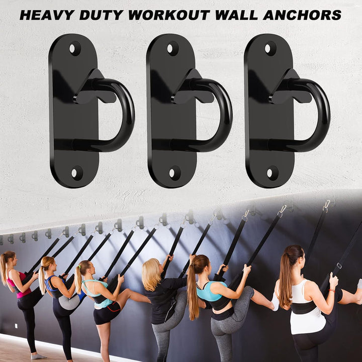 3 Stück Türanker für Gym Resistance Band, Schwere Mini Wandhaken, Montiert Anker für Suspension Trai