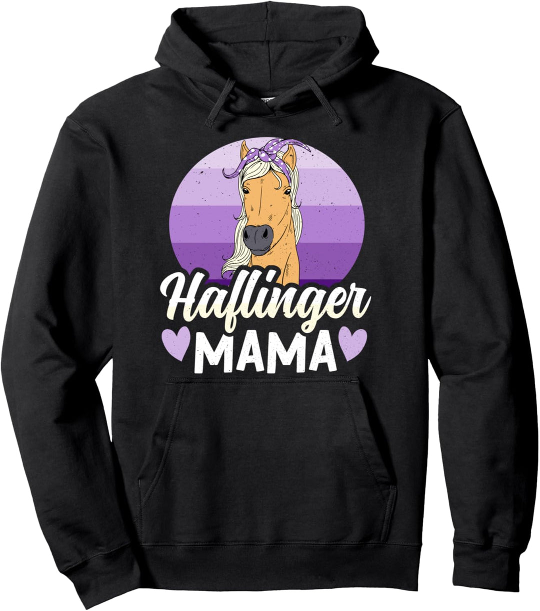 Coole Mädchen Reiten Haflinger Pferde Reiter Reiterin Pferd Pullover Hoodie