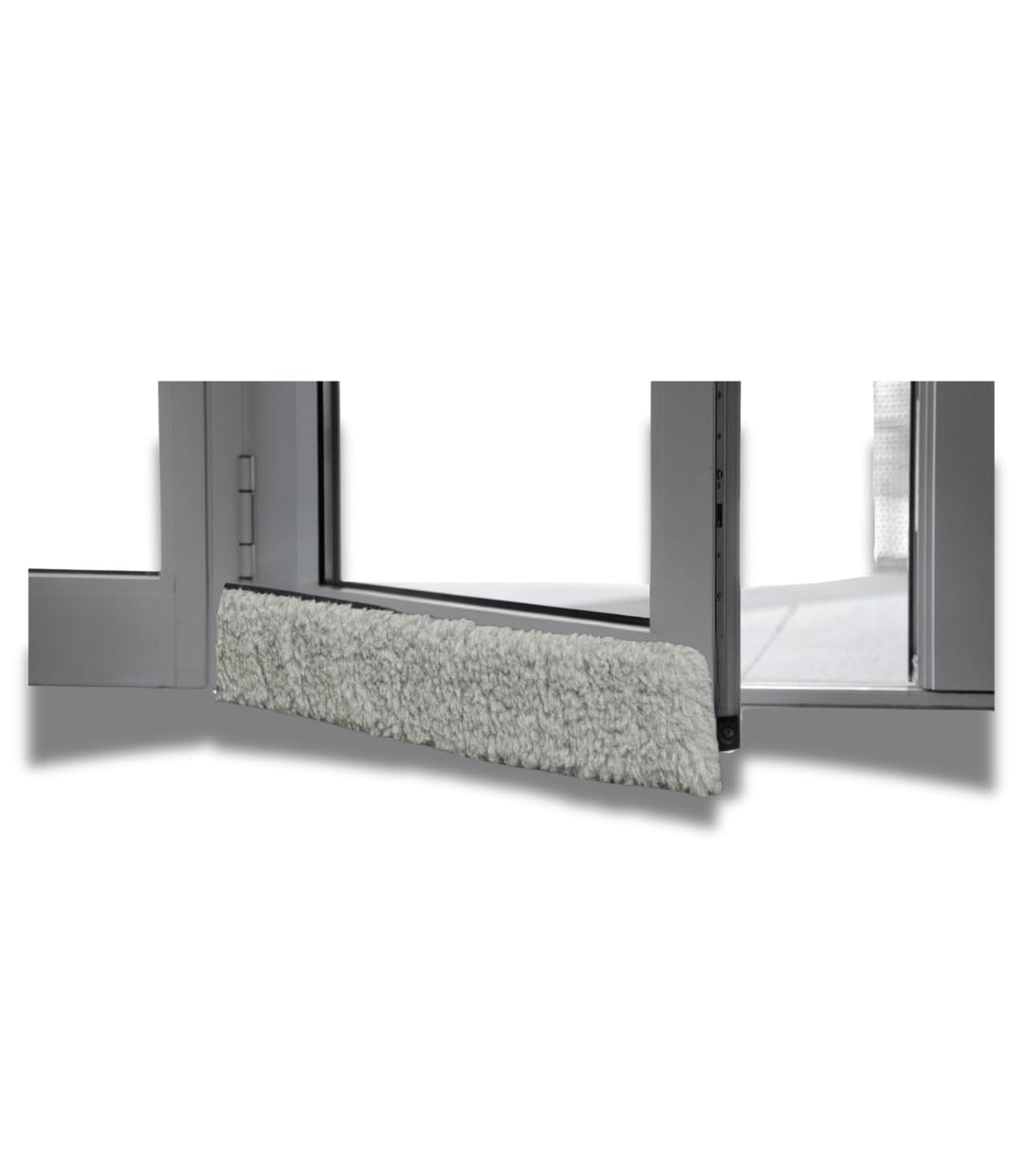K. & N. Schurwolle 550 Schurwoll-Zugluftstopper für Türen 100 cm, Grau Grau 100 cm Single, Grau 100