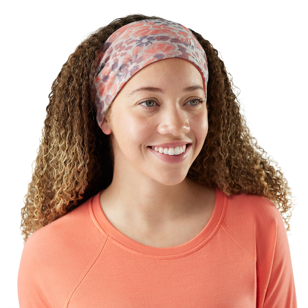 Smartwool NTS Mid 250 Reversible Headband 1 stück (1er Pack) Korallenriff-blumenmuster, 1 stück (1er