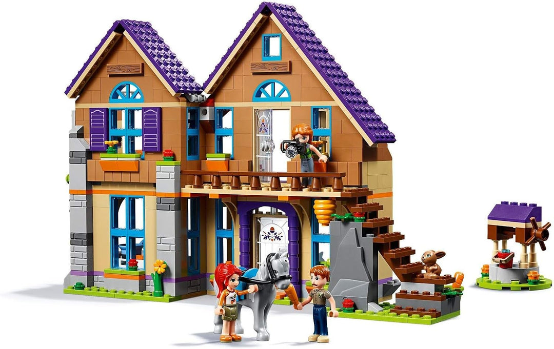 LEGO 41369 Friends Mias Haus mit Pferd, Bauset mit 3 Minipuppen, Kaninchenfigur und Pferdefigur, Bau