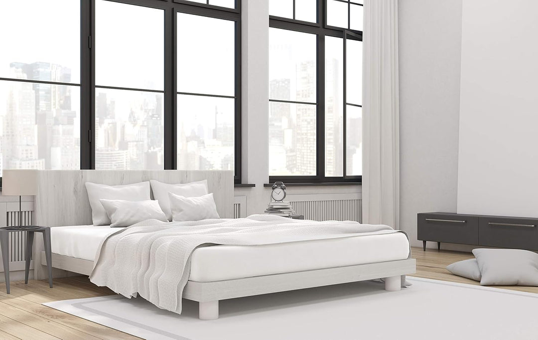 Beddress - Mako-Feinjersey-Spannbetttuch, Weiss, 90-100x200 cm, 100% gekämmte Baumwolle,Wei
