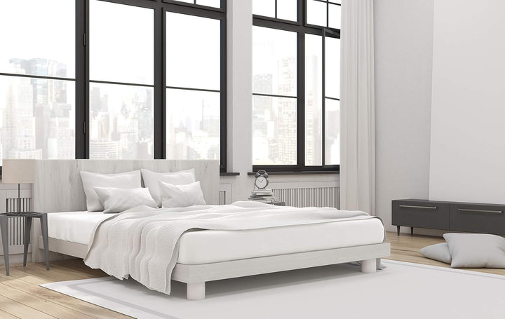 Beddress - Mako-Feinjersey-Spannbetttuch, Weiss, 90-100x200 cm, 100% gekämmte Baumwolle,Wei