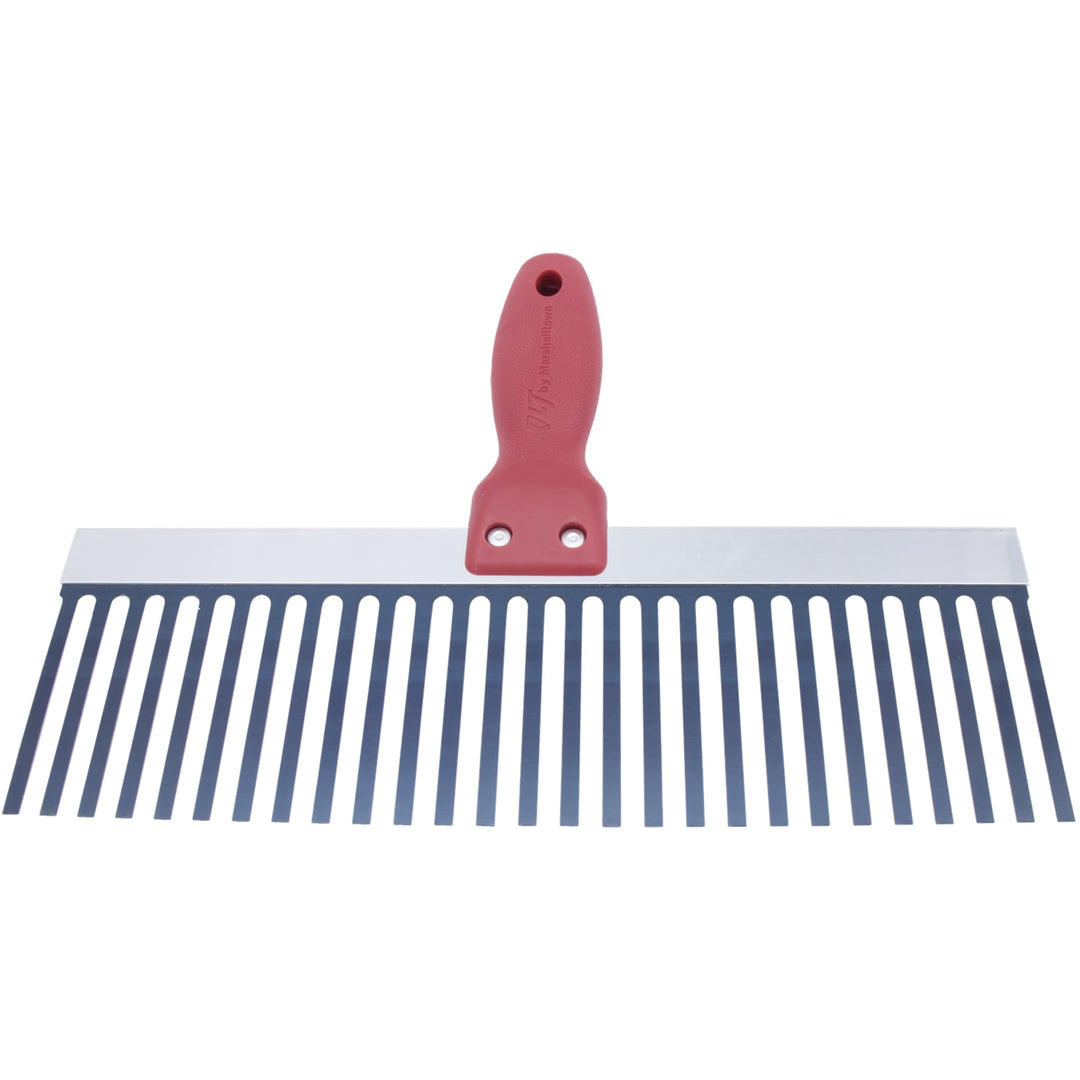 12"Blaustahl stuck-/Putzkamm