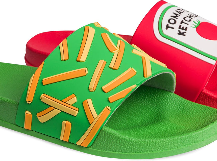 Dedoles Unisex Dedoles Crazy SlidesFlache Sandale 30 EU Pommes mit Ketchup, 30 EU Pommes mit Ketchup