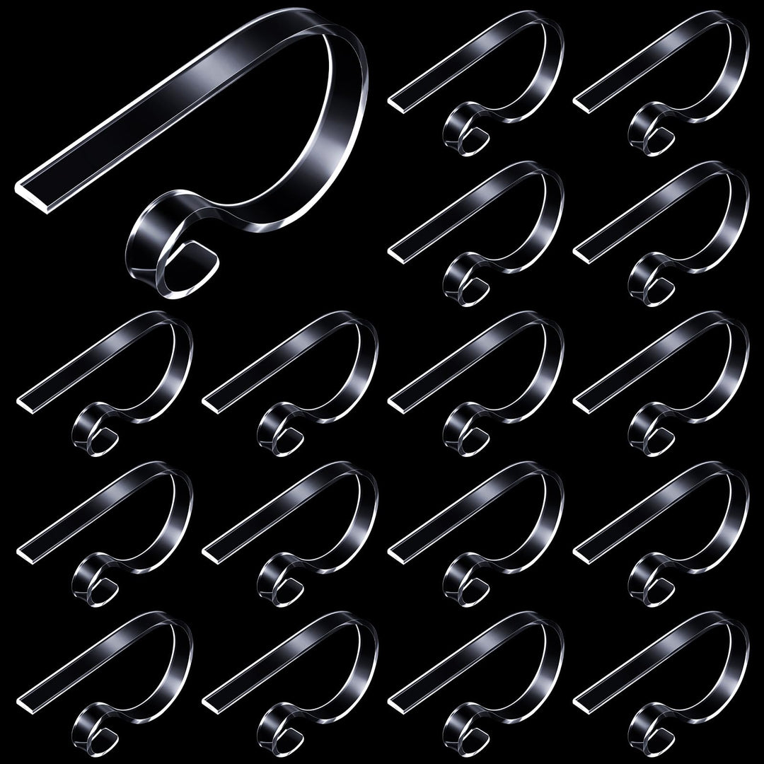 Jetec 8 Stück Acryl Weihnachten Strumpf Halter Haken Weihnachtsstrumpf Clips Strumpf Kleiderbügel Ha