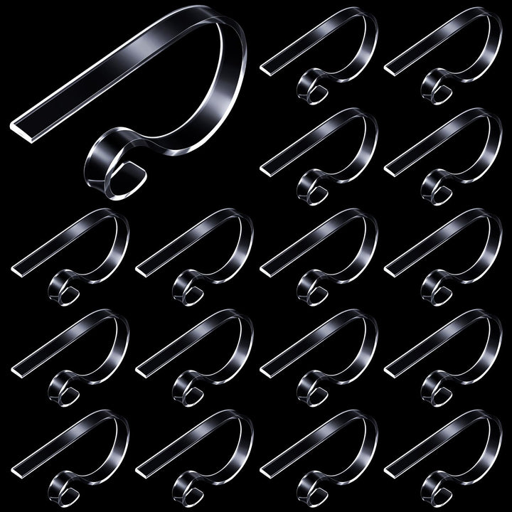 Jetec 8 Stück Acryl Weihnachten Strumpf Halter Haken Weihnachtsstrumpf Clips Strumpf Kleiderbügel Ha