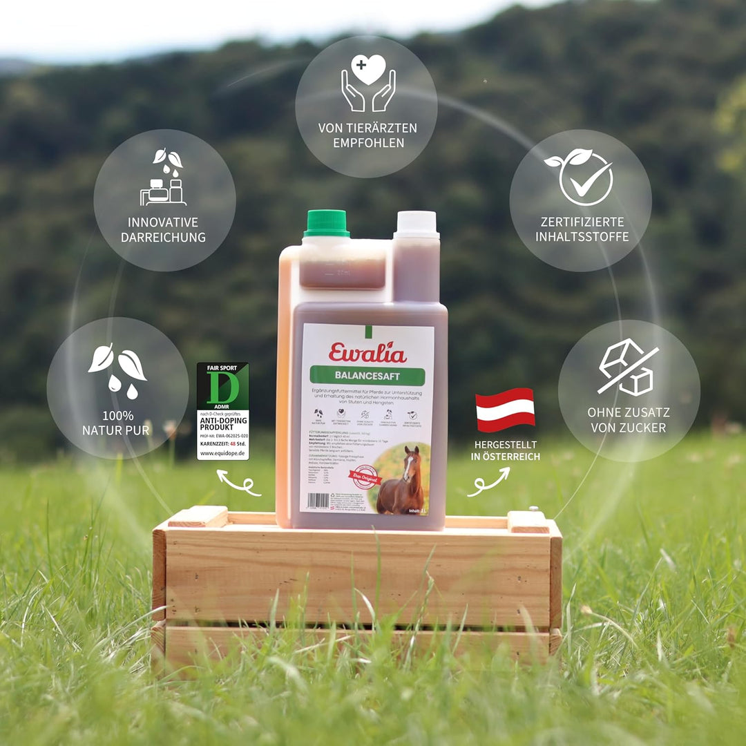 Generisch Ewalia Balancesaft für Pferde - Doppelpack - 2 x 1L 1 l (2er Pack), 1 l (2er Pack)