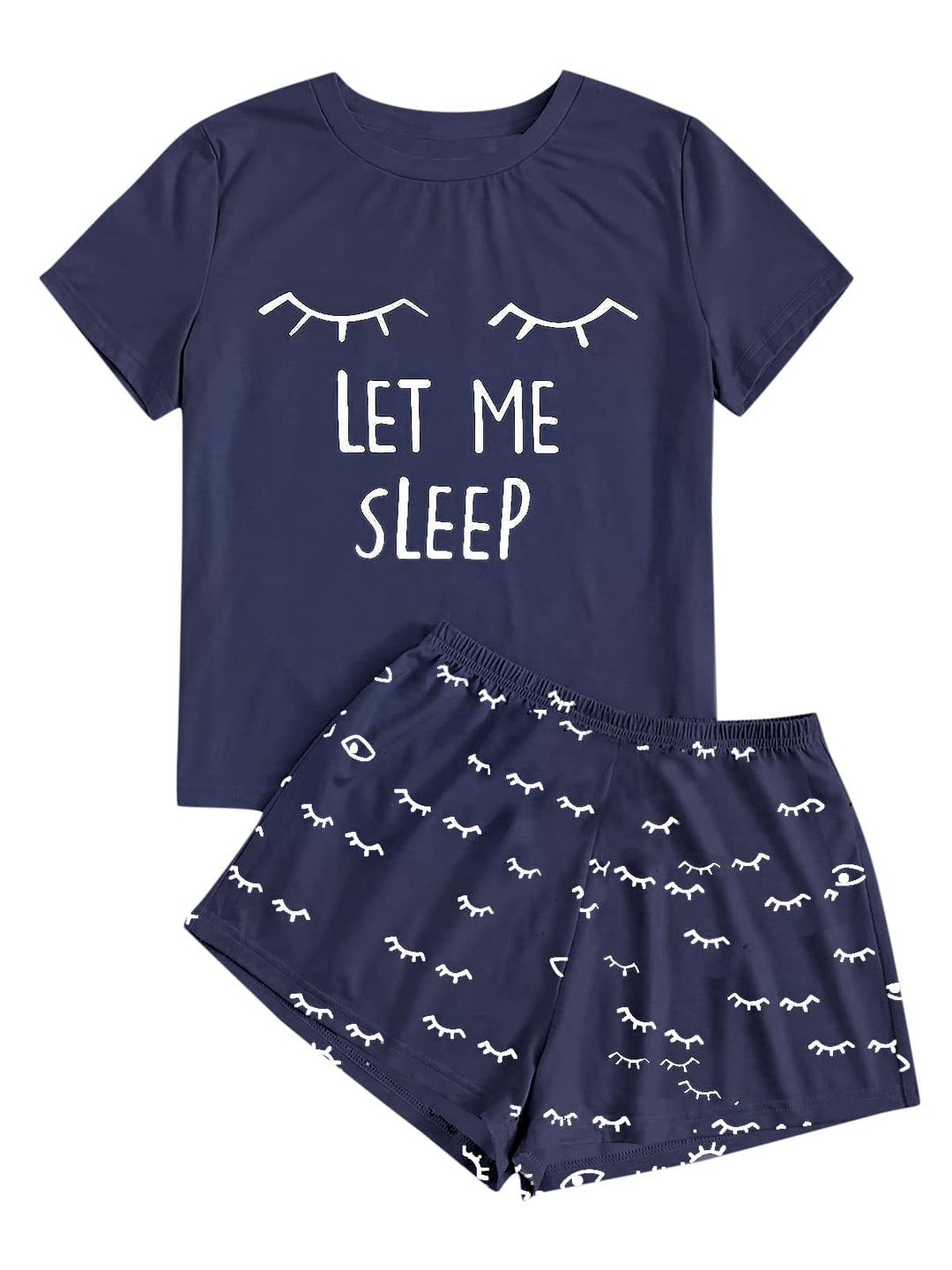 Haloumoning Mädchen Schlafanzüge Sommer Niedliche Shorts Set Bequem Kurzarm Cartoon bedrucktes Pyjam