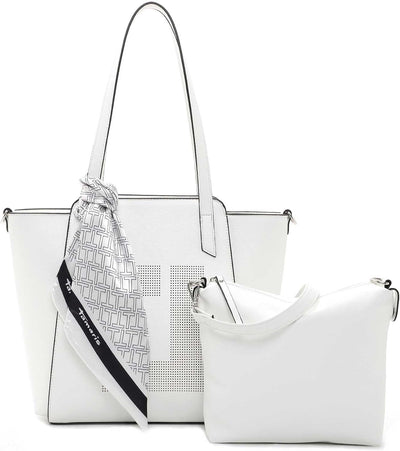 Tamaris Shopper Lana 32041 Damen Handtaschen Uni Einheitsgrösse White 300, Einheitsgrösse White 300