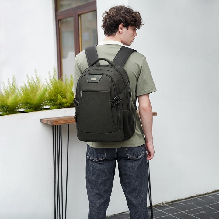 VINBAGGE Wasserdicht Anti Diebstahl Rucksack 15,6 Zoll Laptop Rucksack Herren Schulrucksack Grosser