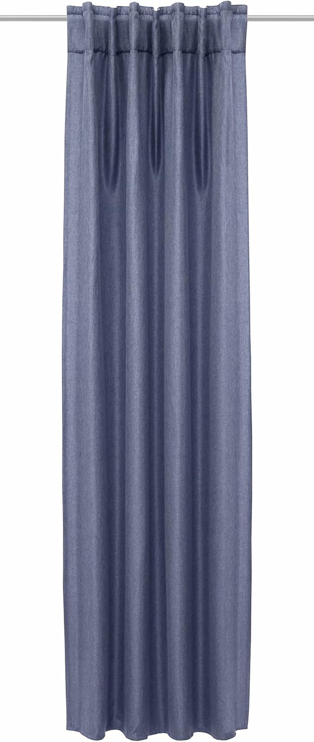 Albani Deko-Schal mit Gardinenband und verdeckten Schlaufen-DimOut/Jolie Jeansblau / 245x135 cm, 245
