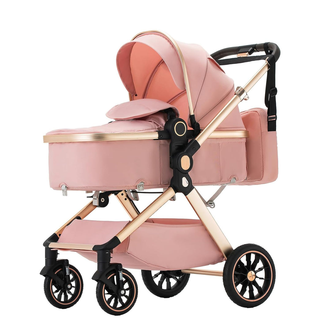 kinderwagen 3 in 1 Kombikinderwagen für Neugeborene robustes leichtes Aluminiumgestell geeignet bis