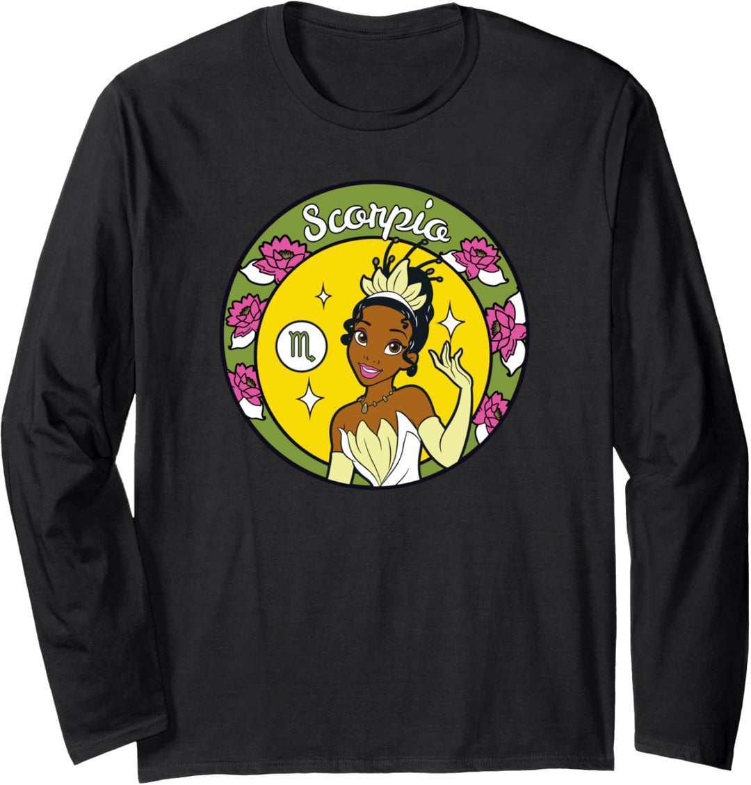 Disney Princess Tiana Scorpio Zodiac Langarmshirt