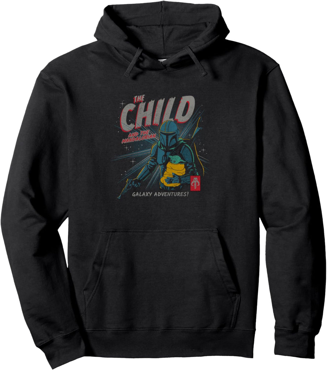 Star Wars The Mandalorian Galaxy Adventures Poster Pullover Hoodie