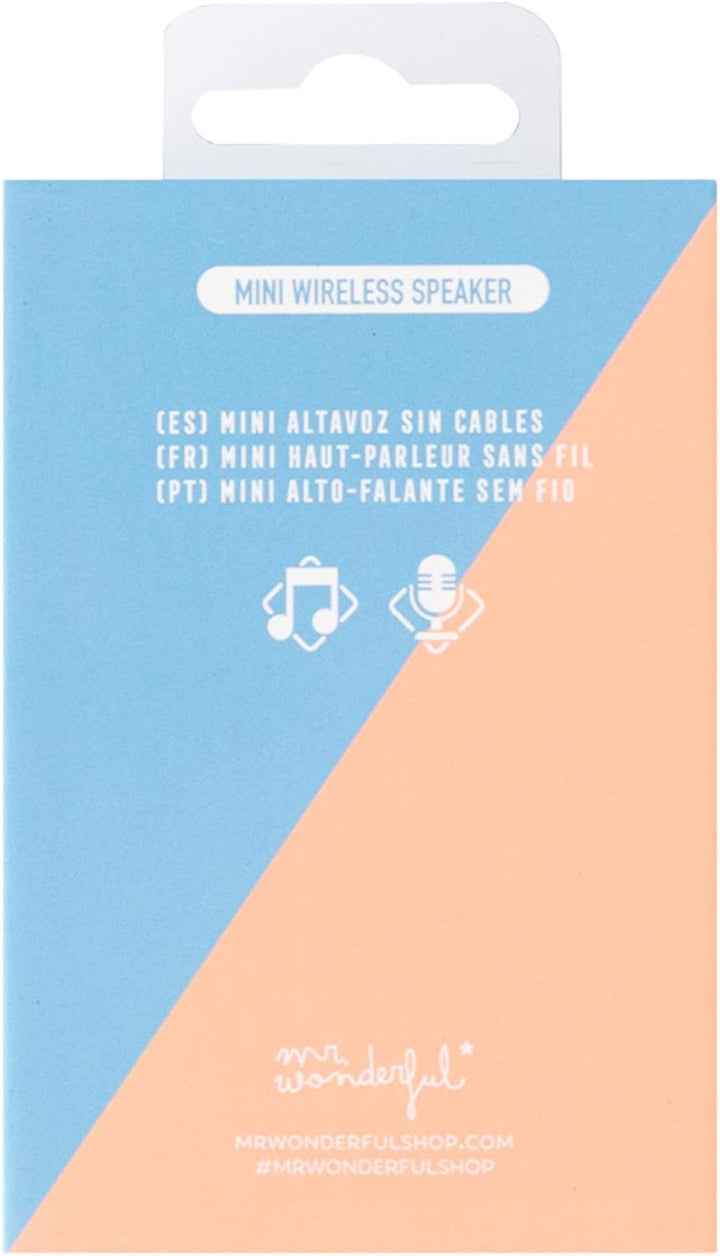 mr. wonderful* Mini Bluetooth Lautsprecher mit Herzen Design Marke Laufzeit von 3-4 Stunden. Rosa.