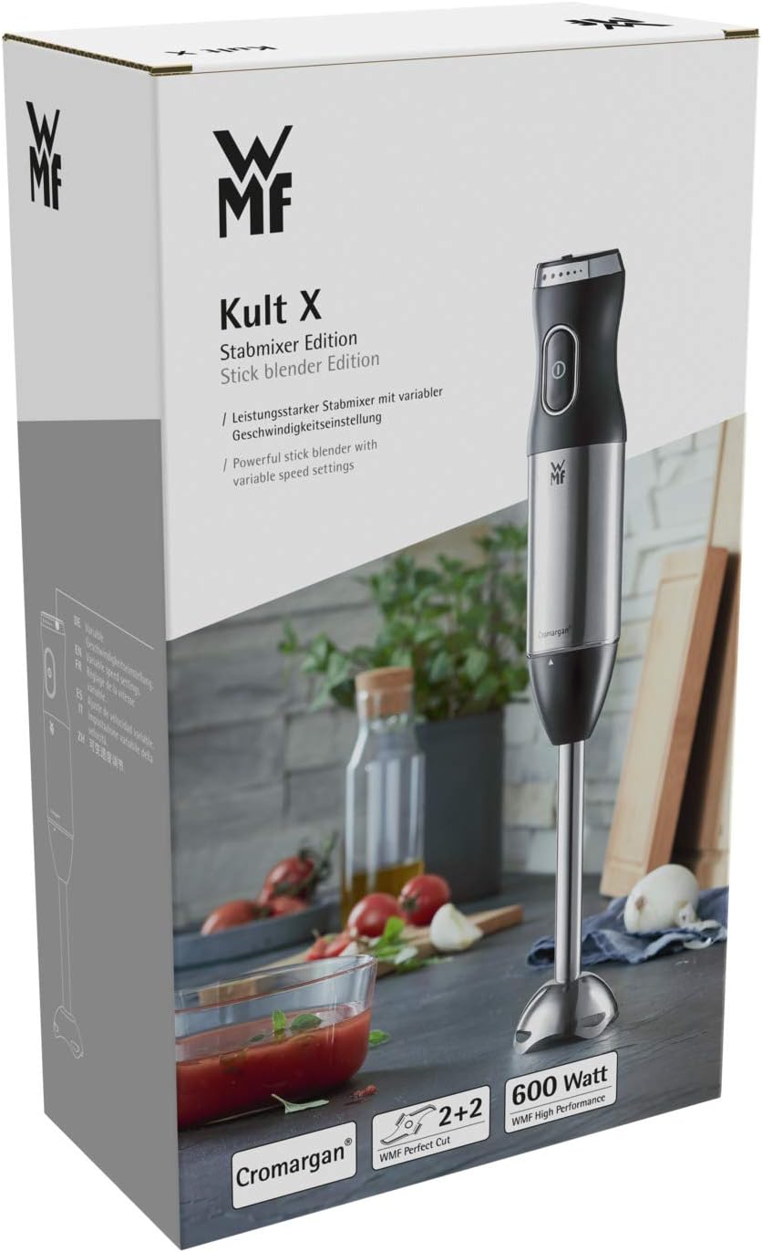 WMF Kult X Edition Stabmixer, Zauberstab 600 W, Pürierstab mit variabler Geschwindigkeitseinstellung