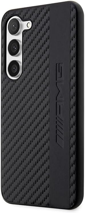 Hülle AMG AMHCS23MBLSCA S23+ S916 schwarz hardcase Carbon Stripe&Embossed