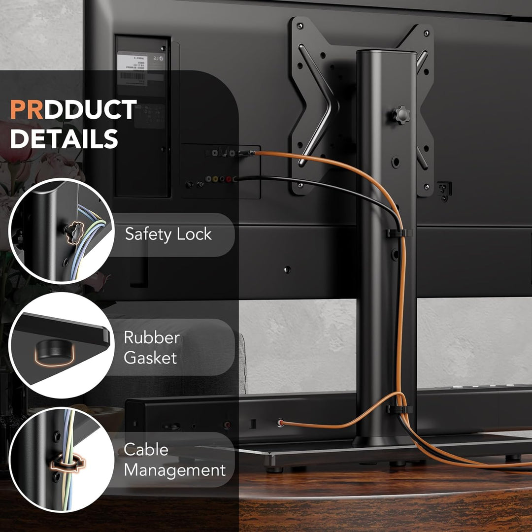 TV Standfuss Universal Höhenverstellbar Ständer für 19-43 Zoll TV Fernsehtisch Halterung Fernsehstän