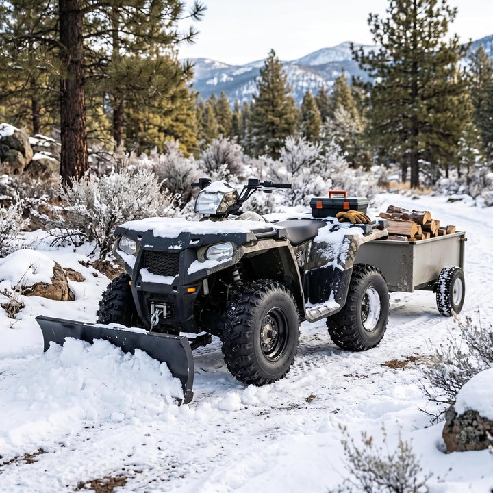 Motorradreifen, 13x4,10-6 Reifen Verdicken Rutschfester Gummi-Schneekehrer-Reifen Geeignet für ATV K