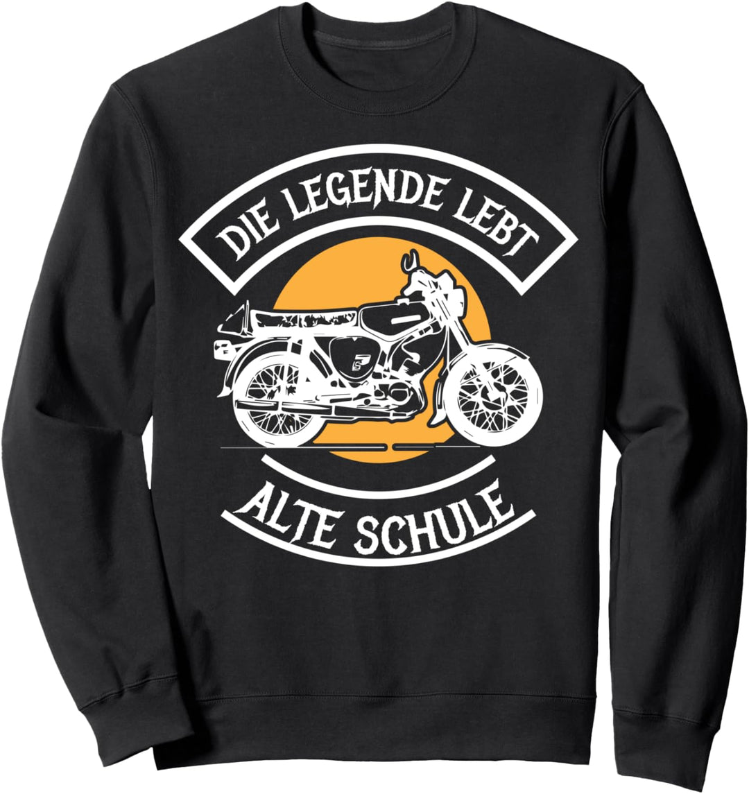 Alte Schule S51 Moped Retro Simson Geschenk Sweatshirt