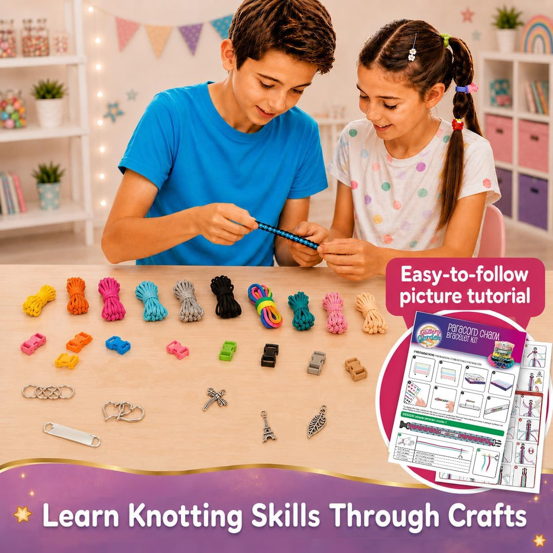Personalisierte Charm Friendship Bracelet Making Kit: Beste Kinder im Alter von 7-14. Grosse Aktivit