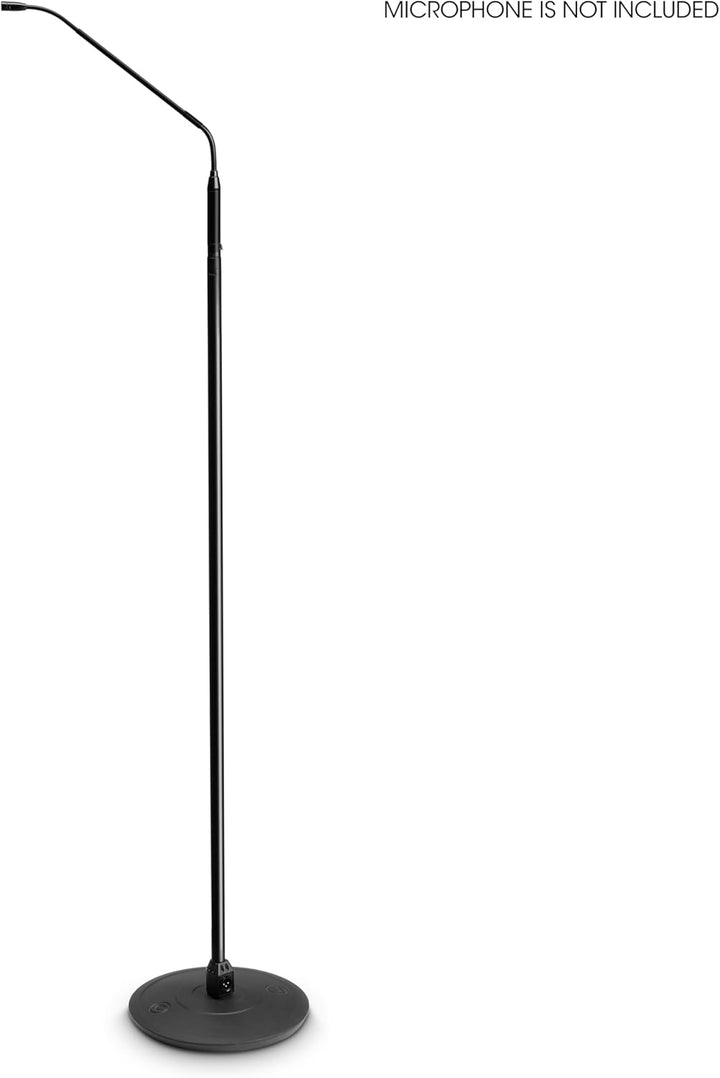 Gravity MS 23 XLR B - Mikrofonständer mit XLR-Anschluss und Schwanenhals, schwarz