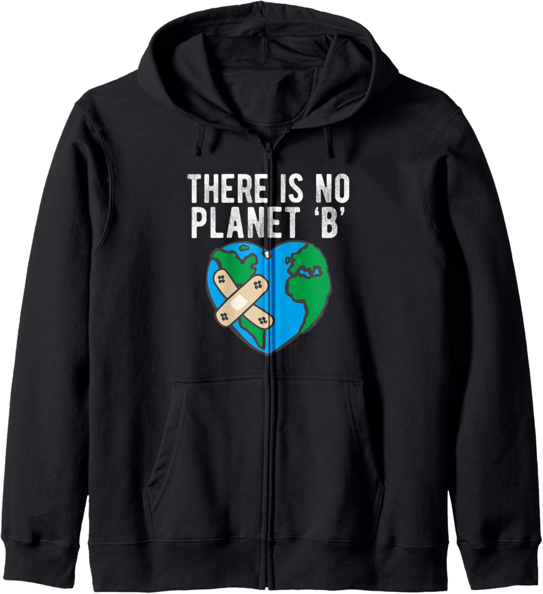 There Is No Planet B Globe Of Earth In Patches Climate Chang Kapuzenjacke
