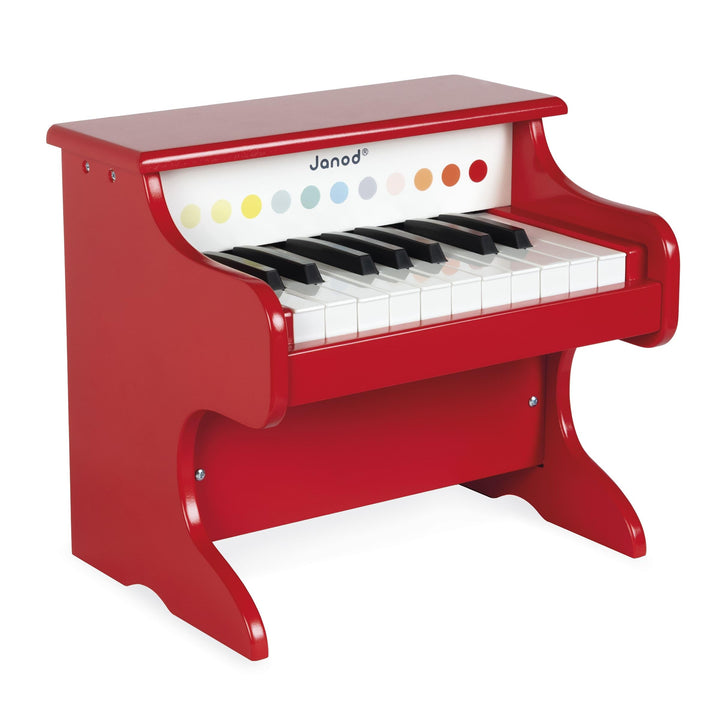Janod - My First Confetti Elektronisches Holz-Klavier, Kinder-Musikinstrument, Spielzeugnachbildung