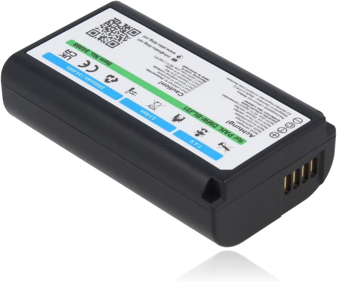 Akku-King Akku kompatibel mit Panasonic DMW-BLJ31 - Li-Ion 3500mAh - für Panasonic Lumix DC-S1, DC-S