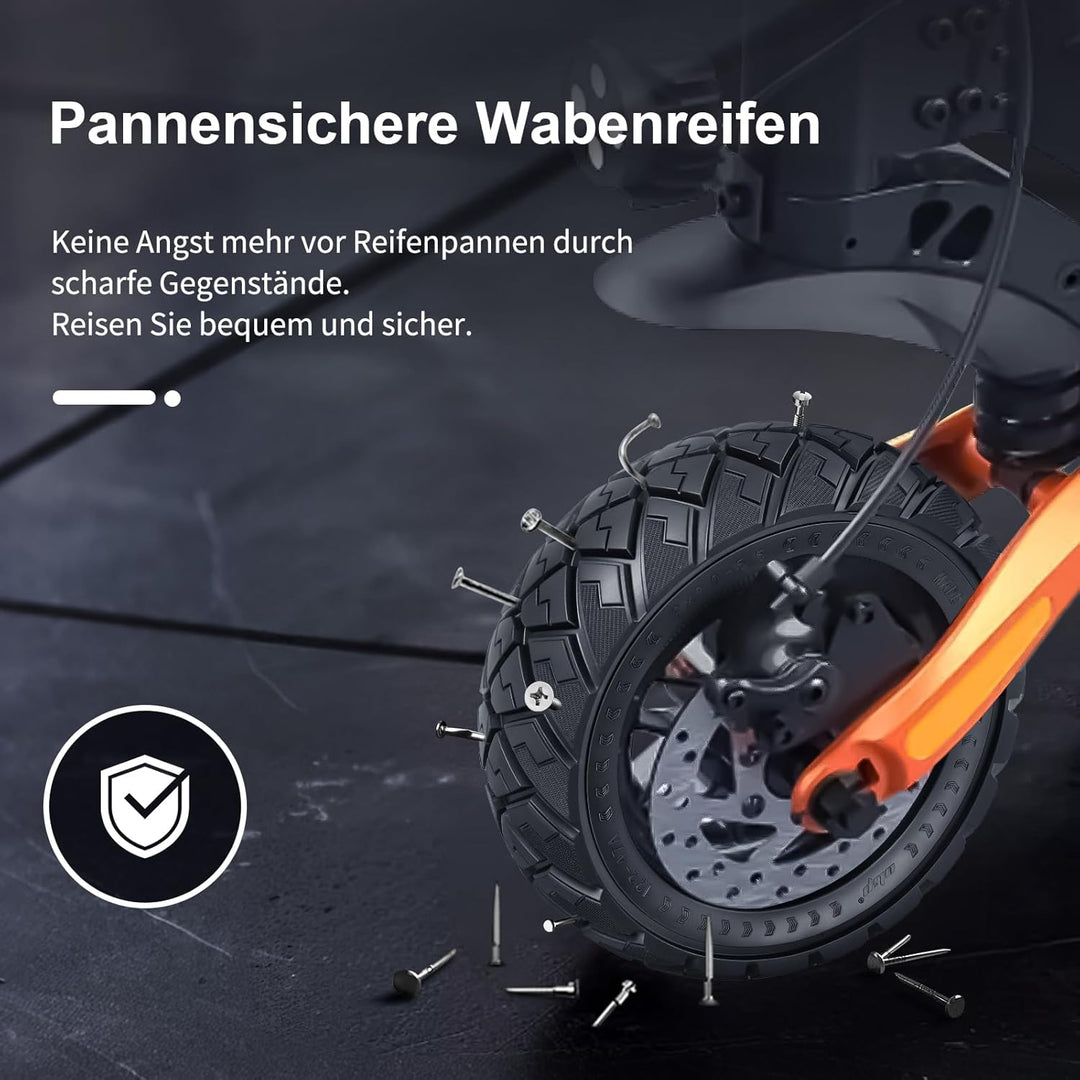 9x3,0-5,5 Vollreifen für Kukirin G2 pro, Zero 10X, Dualtron Eagle Pro Elektroroller Ersatzreifen Vol