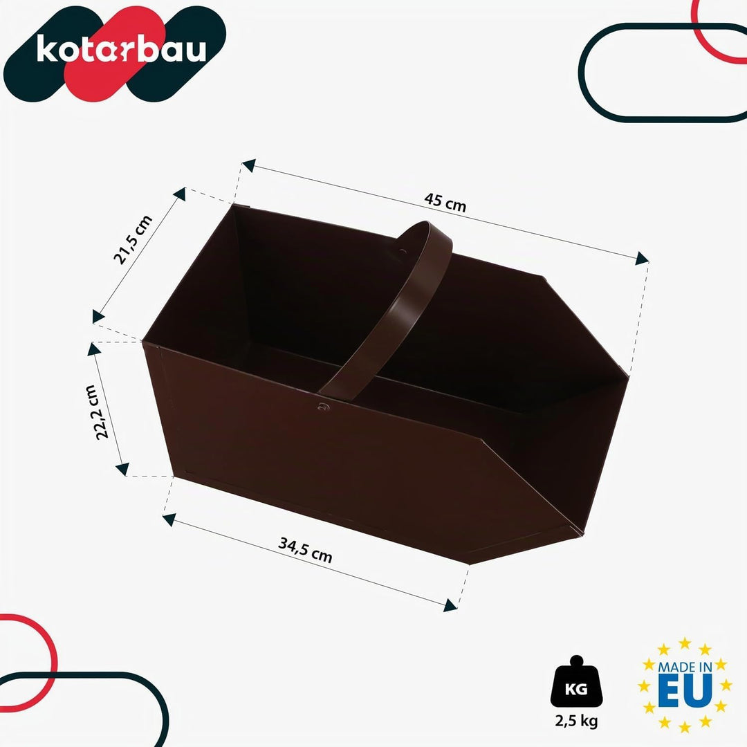 KOTARBAU Aschekasten Kohlenkasten Briketts Holz Koks Aschebehälter Kamingrill Zubehör Ascheschale Ko