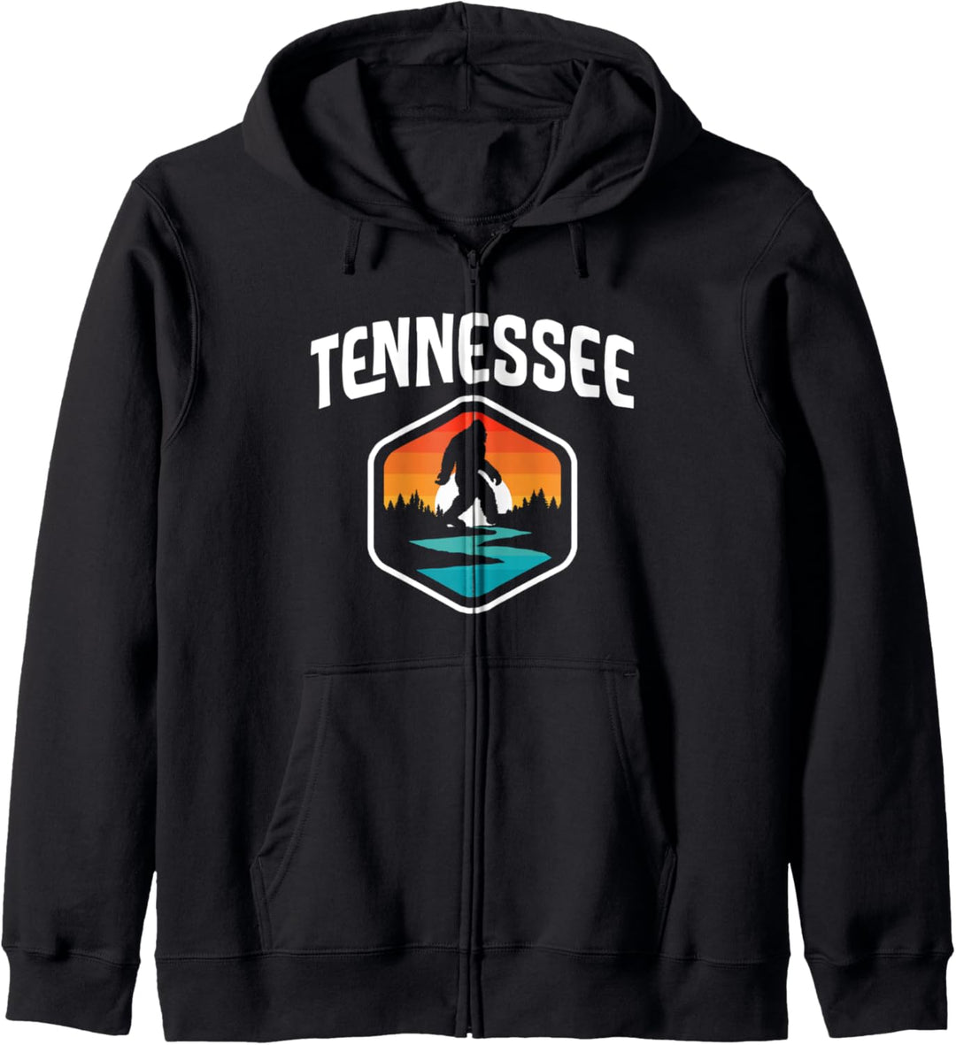 Tennessee Vintage Bigfoot Outdoor & State Pride Nature Kapuzenjacke