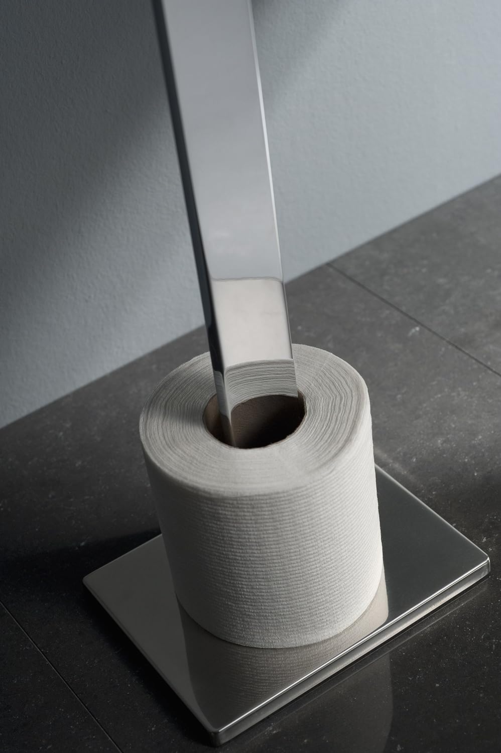HACEKA Edge Reserve-Papierrollenhalter, freistehend, verchromt, 1143818 Reserve-Papierrollenhalter f