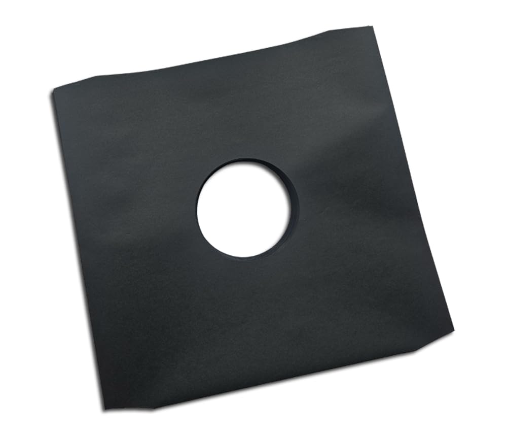 Protected LP Innenhüllen ohne Fütterung Eckschnitt schwarz (100 Stück)