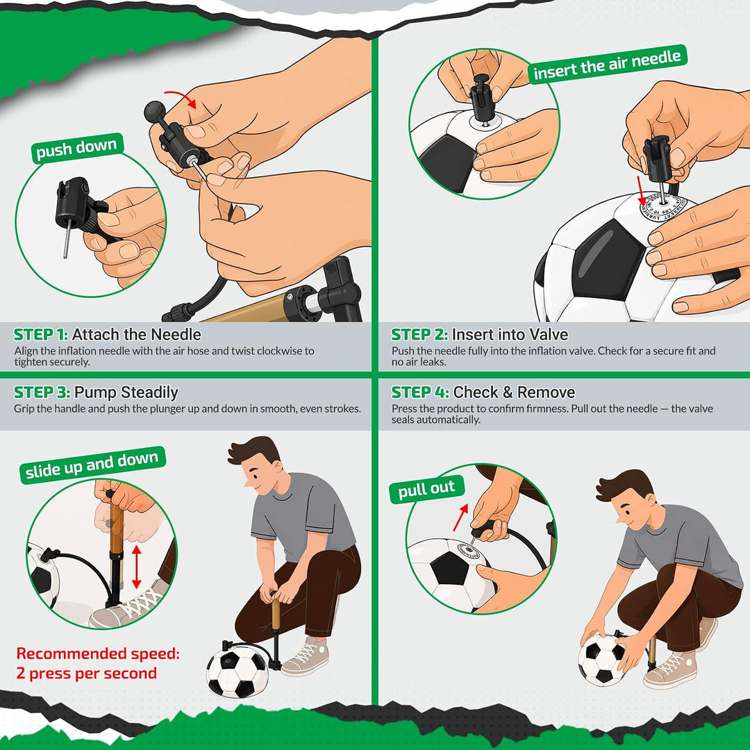 Happy Jump Pop-Up Fussballtor – Faltbar für Kinder &amp; Erwachsene | 1 oder 2 Tore: 120x90 / 152x110 /