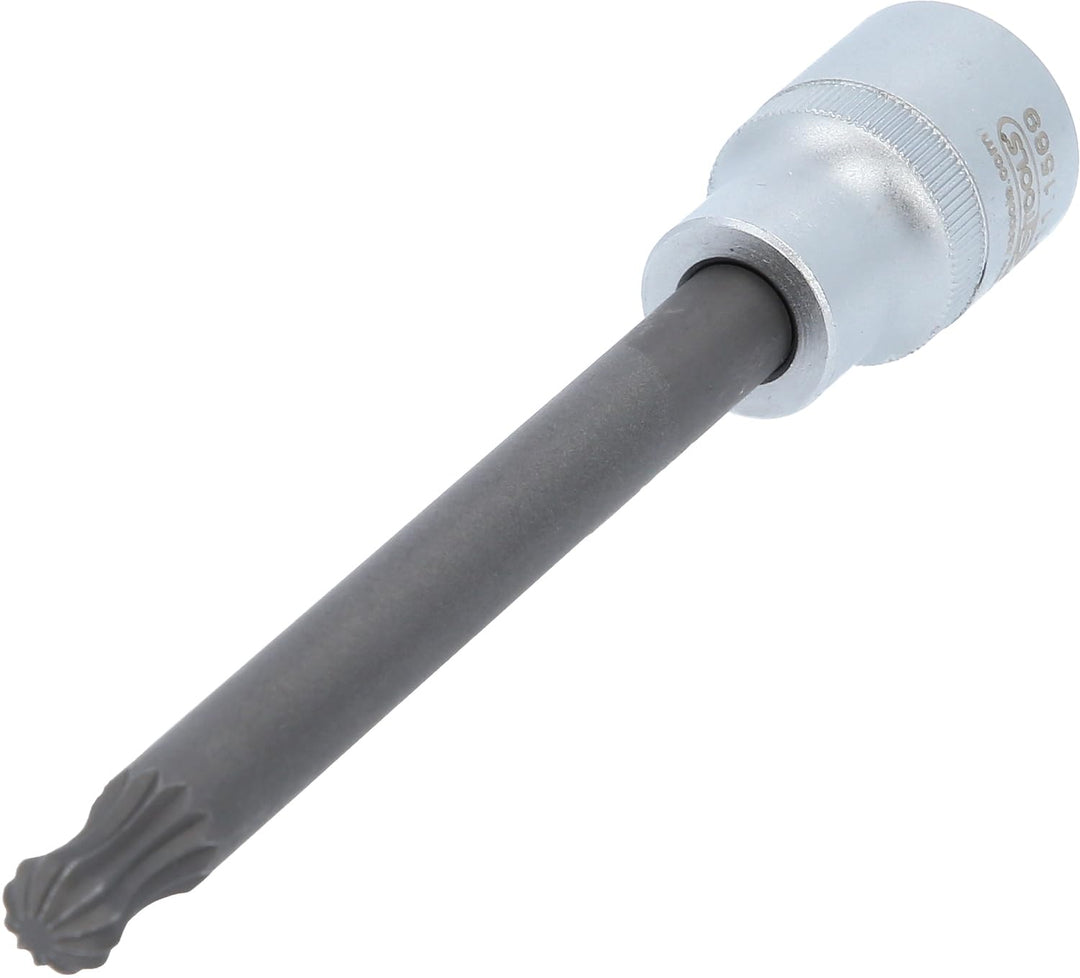 KS TOOLS 1/2" Spezial-Bit-Stecknuss, Vielzahn-Schrauben, Kugelkopf, 10 mm