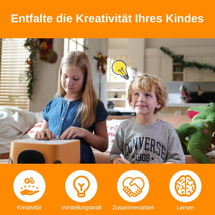 SainSmart BEAVERBOT Kartonschneider für Kinder – Sicheres DIY-Bastelset für Jungen & Mädchen ab 3 Ja